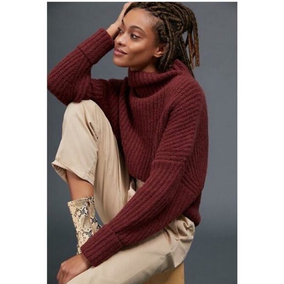 ⭐️Maeve Anthropologie Athena Cowl Neck Sweater XS - Picture 2 of 10